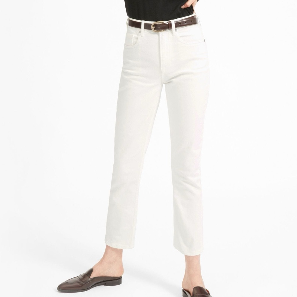 White Everlane Cheeky Jean